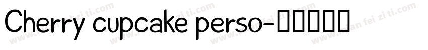 Cherry cupcake perso字体转换